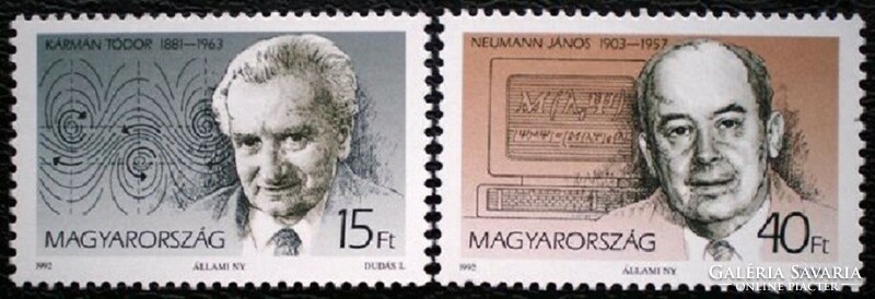 S4160-1 / 1992 A Magyarok szerepe a haladásban bélyegsor postatiszta