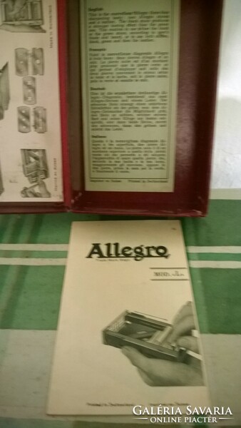 Retro Borotvaélező Allegro,Svájc-dobozában kompl.