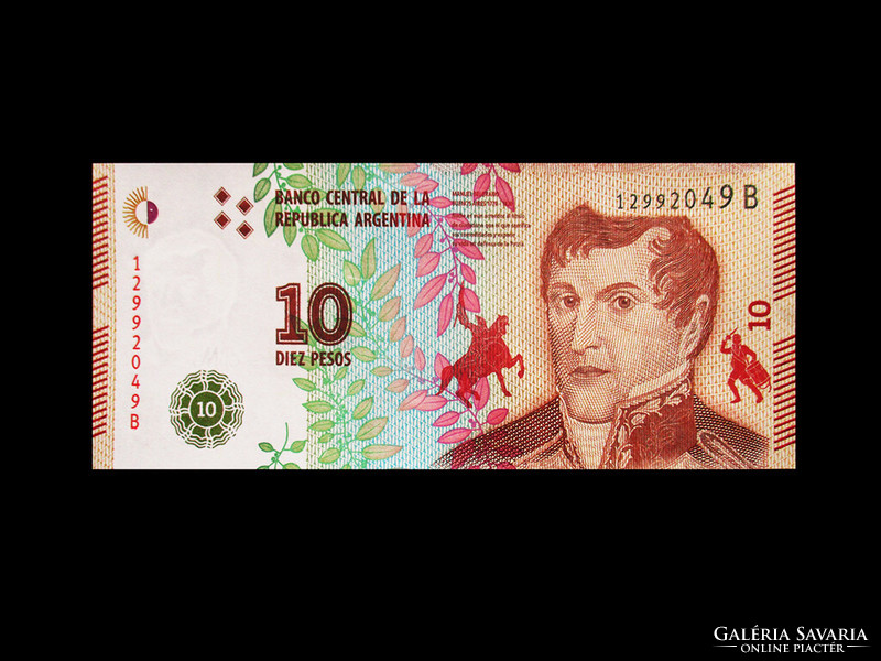 Unc - 10 pesos - Argentina - 2017 (interesting - new money!)