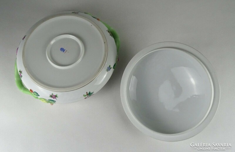 1Q501 large flawless Herend porcelain soup bowl with Eton pattern
