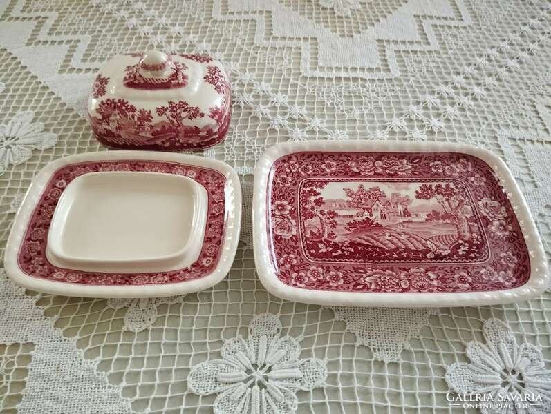 A nice villeroy&boch butter holder and a bowl from the rusticana series