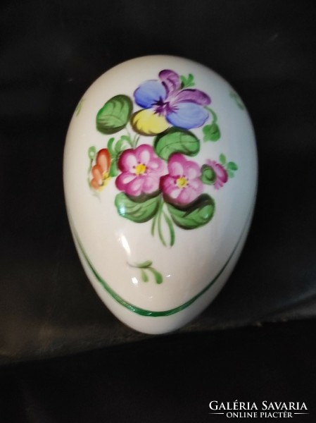 Herend porcelain egg. 12 X 7.5 x 7.5 cm