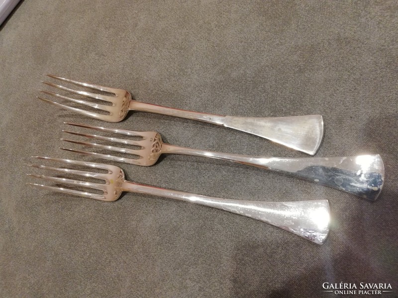 3 Pieces of a large quantity of silver forks!!