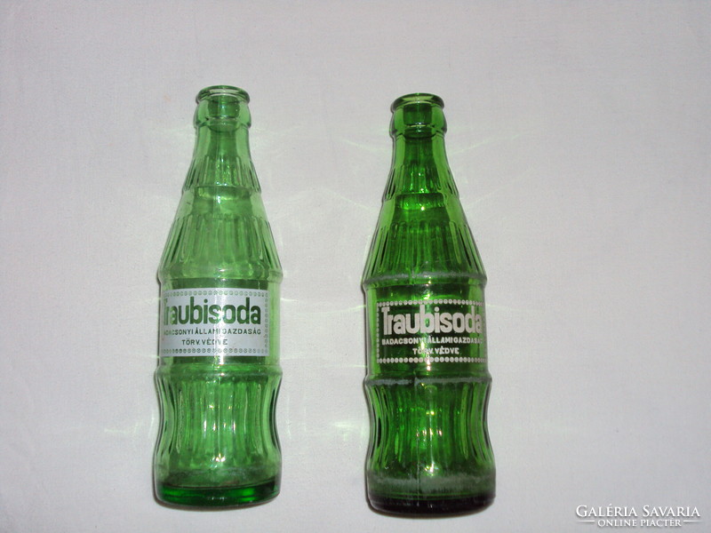 Retro Traubisoda üdítős üveg palack - festett felirat - 2,5 dl - 1 db