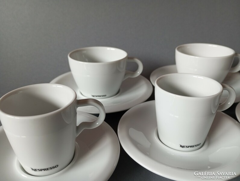 5X nespresso professional mocha/cappuccino cup with coaster