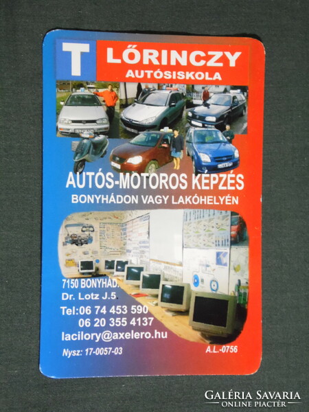 Card calendar, Lőrinczy driving school, bonyhád, 2007, (6)