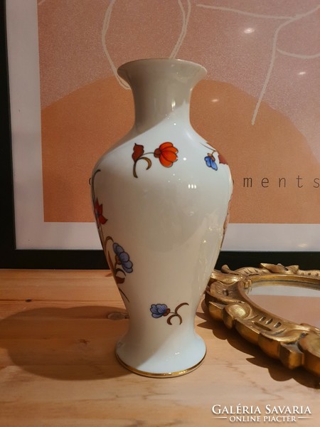 Hollóházi flower vase, 24 cm.