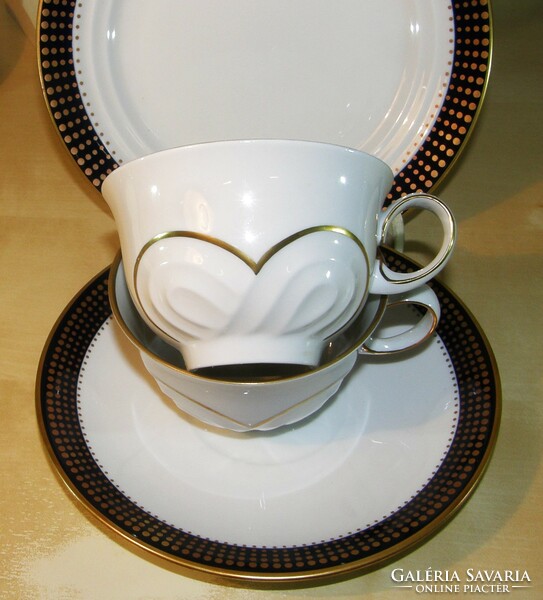 Teás reggeliző készlet 6 sz. komplett - Weimar porcelán - Saskia kollekció