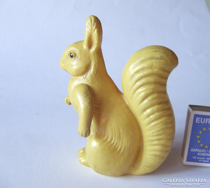 Old antique hard plastic toy squirrel figurine