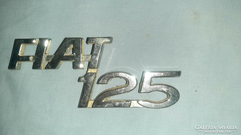 Fiat 125 original retro emblem