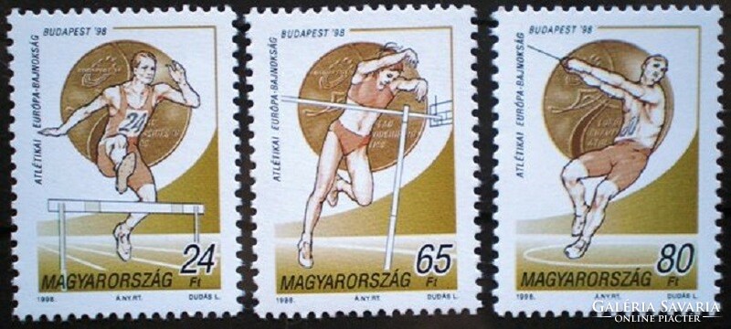 S4458-60 / 1998 Atlétikai VB bélyegsor postatiszta