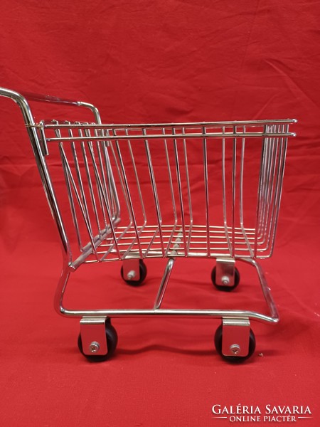Mini metal shopping cart