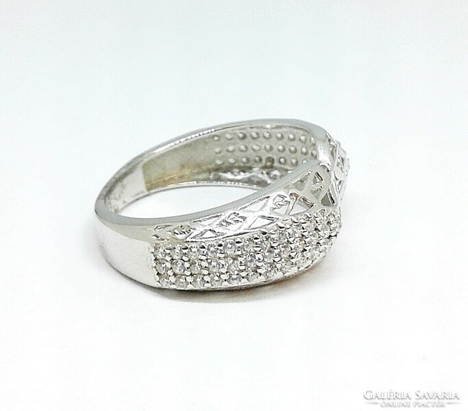 Silver stone ring (zal-ag116328)