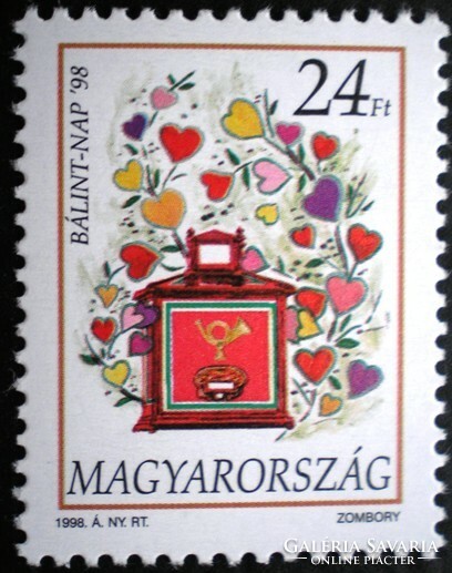 S4431 / 1998 Valentine's Day stamp postal clear