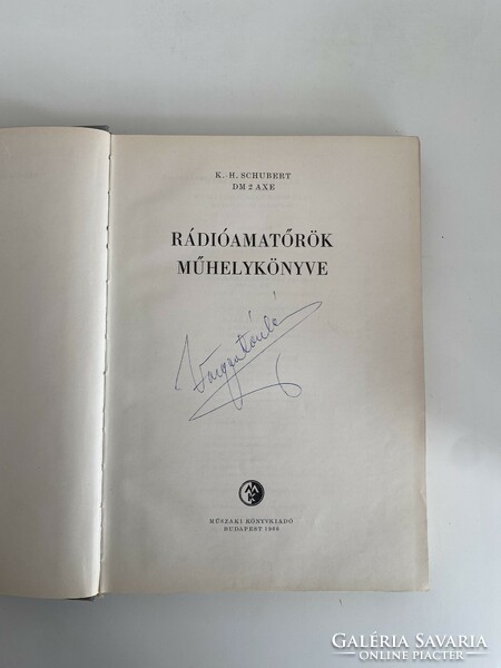 K.-H. Schubert Rádióamatőrök műhelykönyve 1966 Műszaki Könyvkiadó Budapest