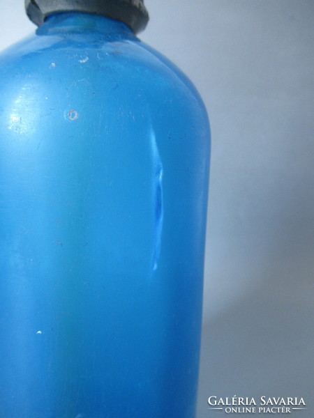 Old blue soda bottle