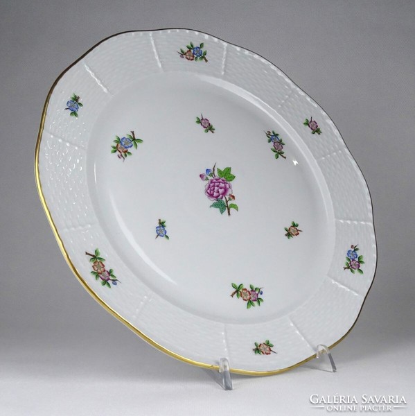 1Q515 Herend porcelain cake bowl with old Eton pattern 29.5 Cm