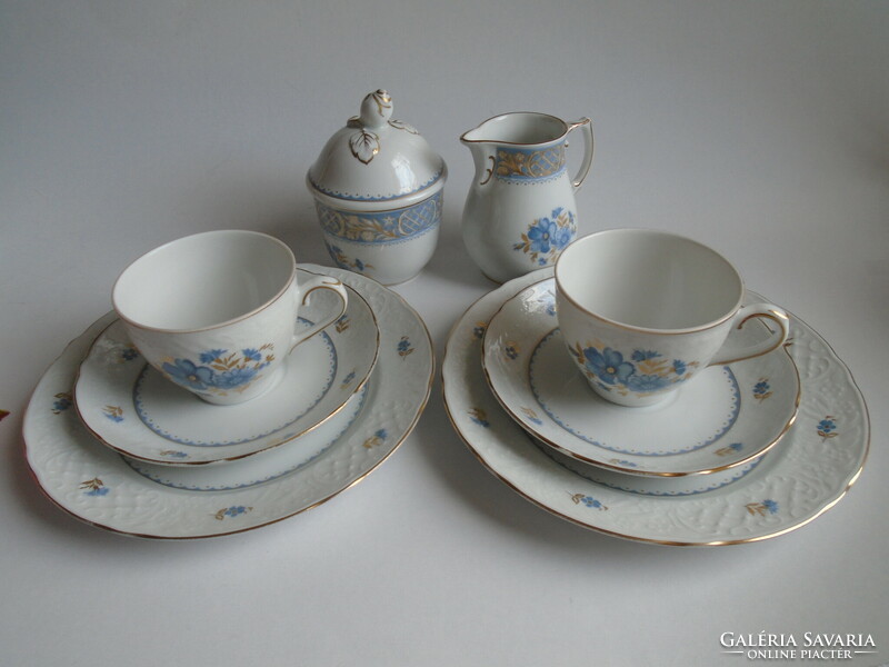 3 Pcs. Breakfast set with milk spout and sugar bowl.
