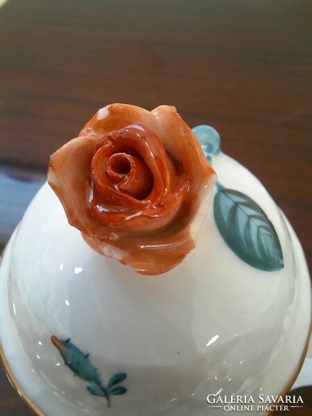 Herend poppy pattern porcelain coffee pot, coffee pourer