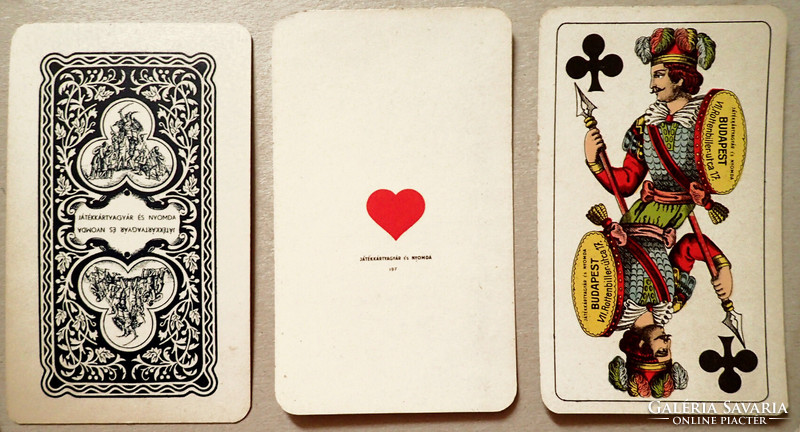 Vintage NAGY tarokk kártya játék pakli jóskártya vetőkártya Játékkártyagyár és nyomda fa dobozban