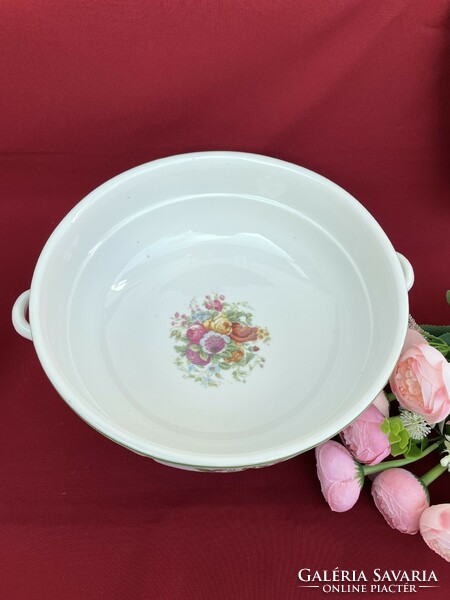 2 Ears with ears inside also with flowers patty bowl soup bowl peasant bowl nostalgia piece peasant coma bowl