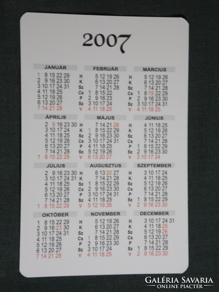 Card Calendar, Pécs county timber trade, 2007, (6)