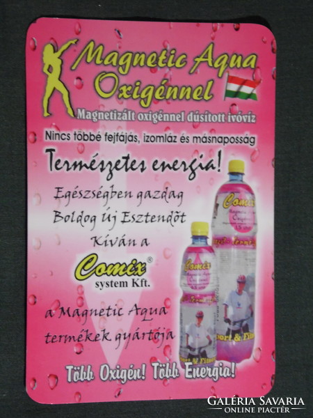 Kártyanaptár, Magnetic Aqua Comix ivóvíz, Nagymágocs, 2007, (6)