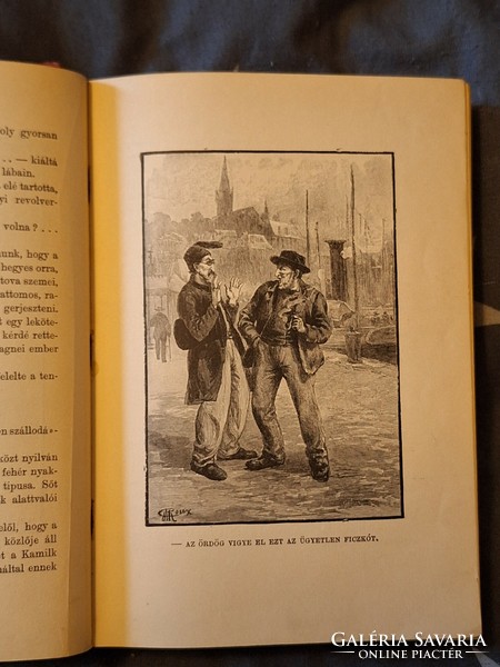 First Hungarian edition! 1895 Verne: The Wonderful Adventures of Master Antifer-Franklin-Beautiful!