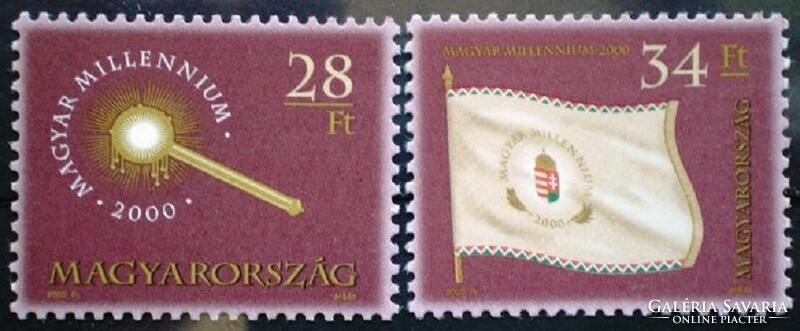 S4529-30 /  2000  Magyar Millennium II. bélyegsor postatiszta