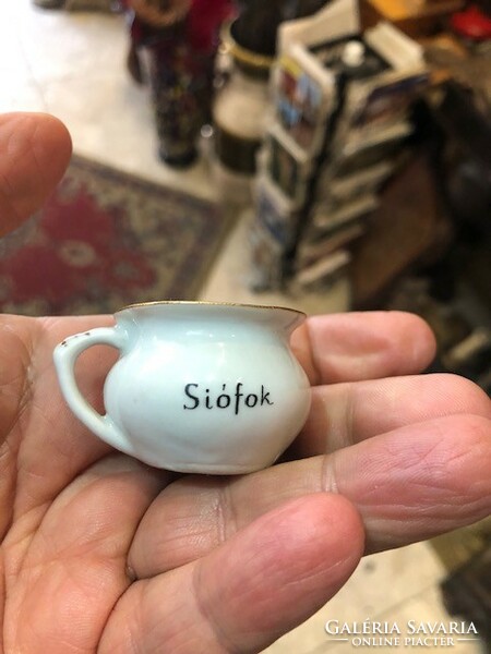 Aquincum porcelain cup, Siofok, size 4 cm, perfect.