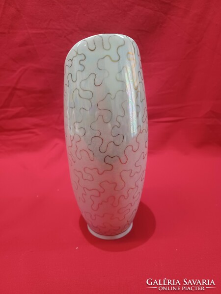 Glazed vase of a retro Raven House chandelier