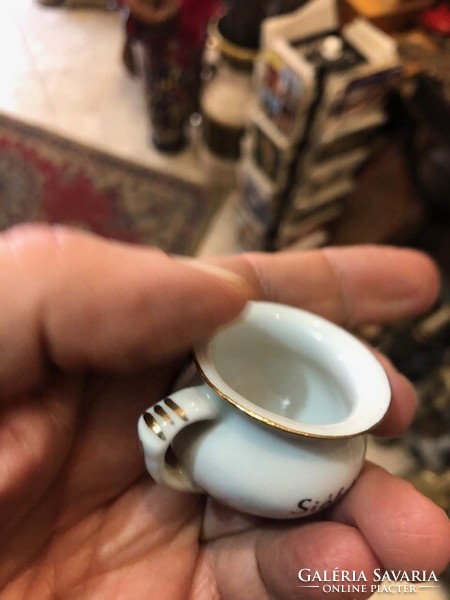 Aquincum porcelain cup, Siofok, size 4 cm, perfect.