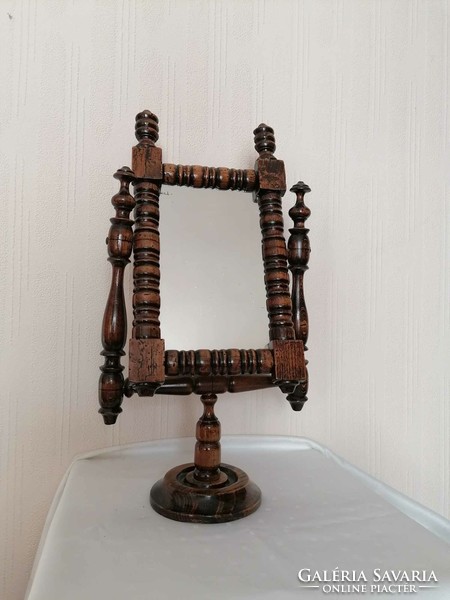 Pewter vanity mirror