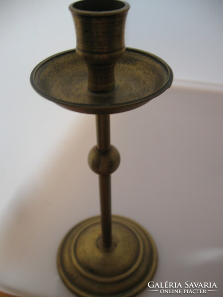 Bronze art deco candle holder
