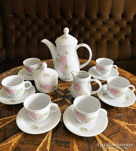 Fine-looking floral kahla porcelain mocha coffee complete set