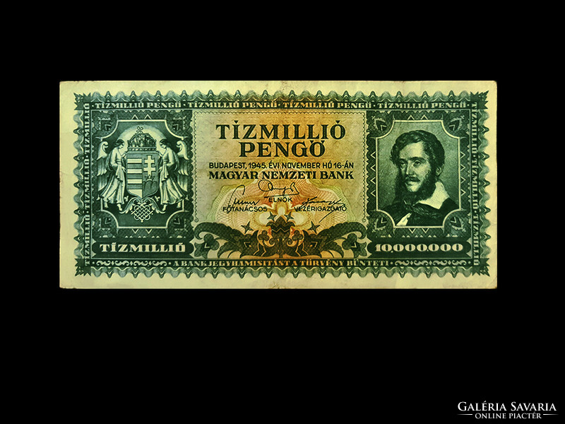 Ten million pengő - 1945 - inflation series 11. Member!
