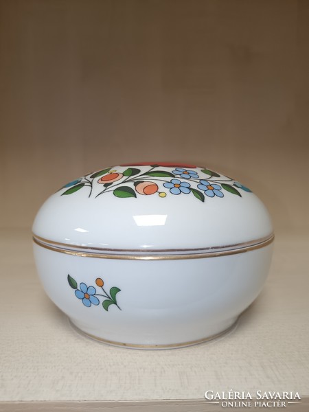 Porcelain bonbonier with Kalocsa pattern