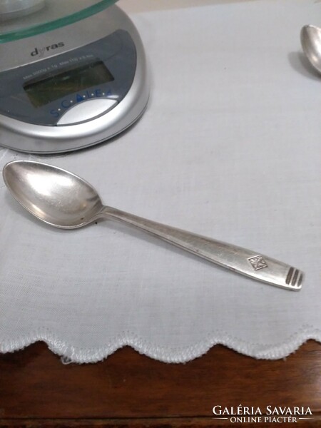 Collector's silver-plated antique teaspoon from 1886