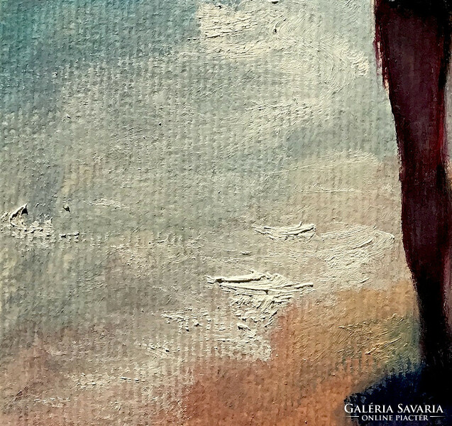 Unforgotten moment - oil painting - 23 x 15.5 cm