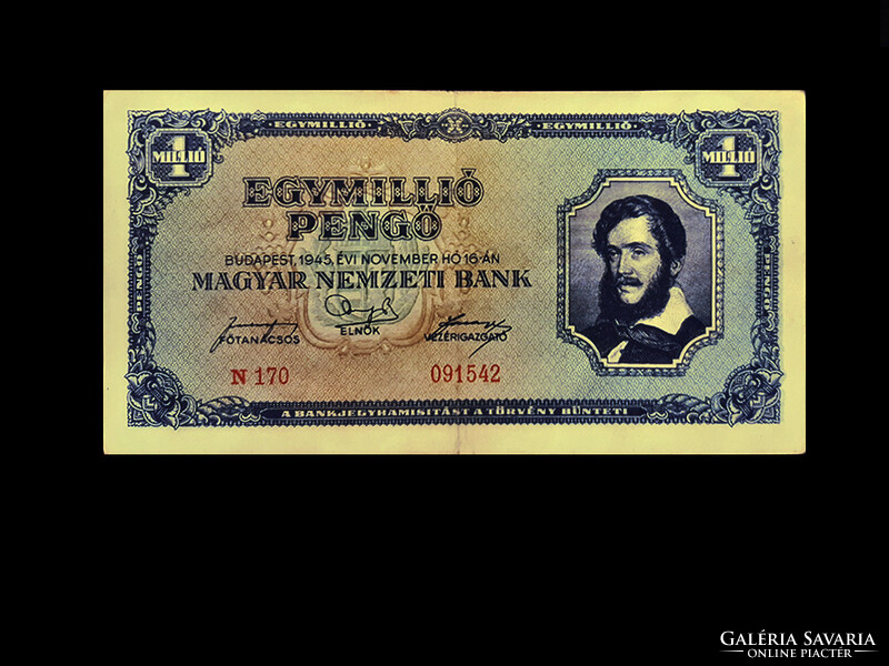 One million pengő _ 1945 - inflation series 9. Member!