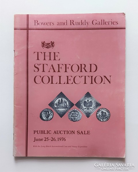 Anglia - The Stafford Collection 1976, angol nyelvű numizmatikai aukciós katalógus
