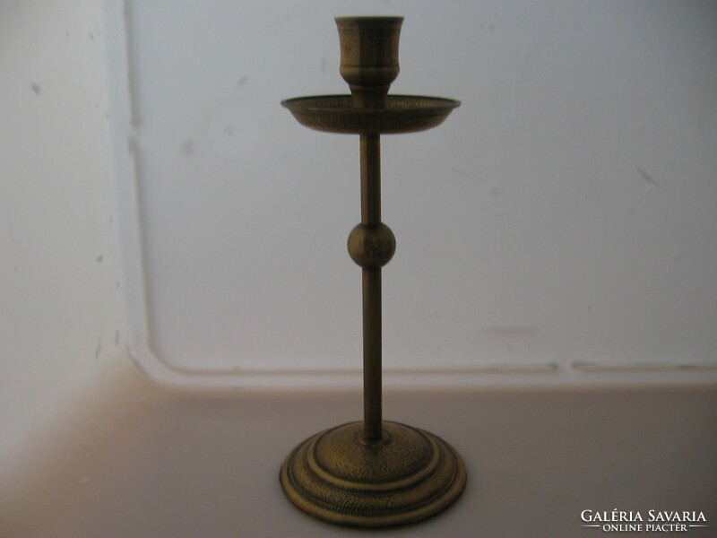 Bronze art deco candle holder