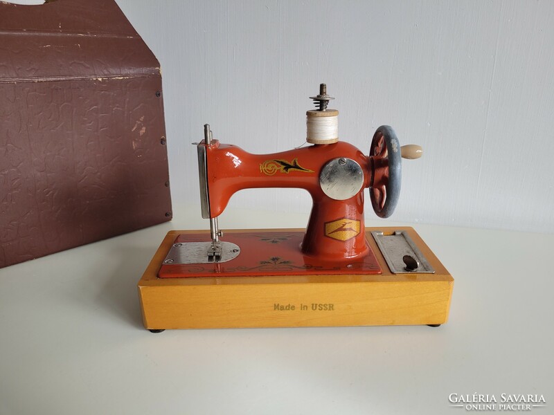Old retro Russian toy mid century cccp sewing machine
