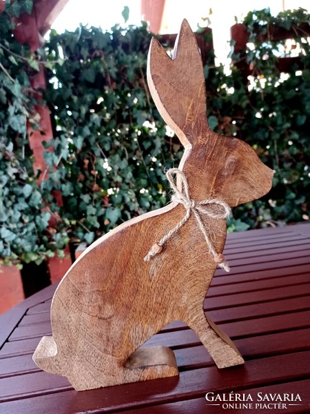 Wooden rabbit - heavier wood new needlework 33x24 cm! Easter