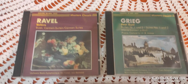Ravel, grieg, suppé classical music cd package