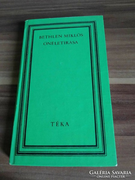 Miklós Bethlen's autobiography, téka series, 1970