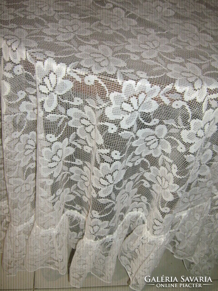 Beautiful floral white panoramic curtain