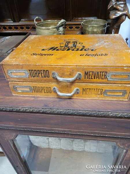 2 thread containers with drawers in antique thread shops