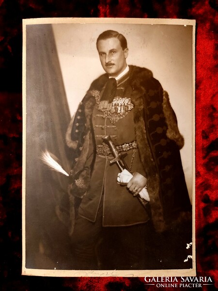 Gróf galántai Esterhazy János mártír politikus fotója ébenfa keretben eladó - Angelo foto