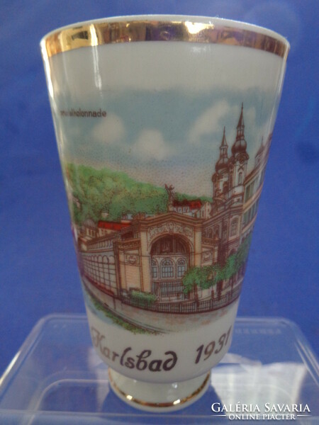 1931 Karlsbad spa glass